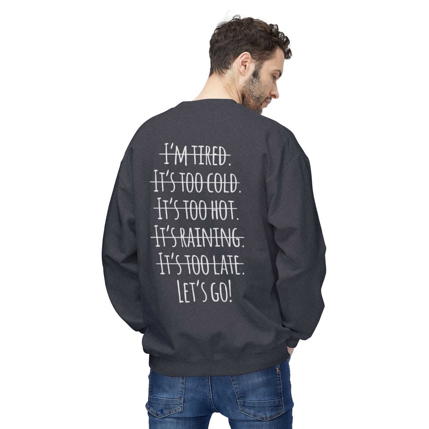 Fit Zone Motivational Crewneck Sweatshirt: Unisex Workout Apparel, Fitness Gift, Cozy Loungewear, Gym Essentials, Athleisure Fashion
