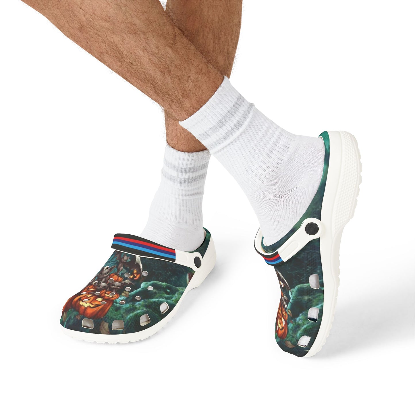 Halloween Themed EVA Foam Shoes, Perfect for Costume Parties, Pumpkin Design Crocs, Festive Clogs, Unique Footwear Gift