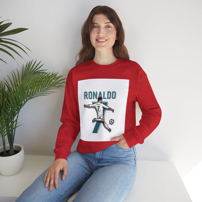 Soccer Player Number 7 Crewneck Sweatshirt — 'Ronaldo' Graphic