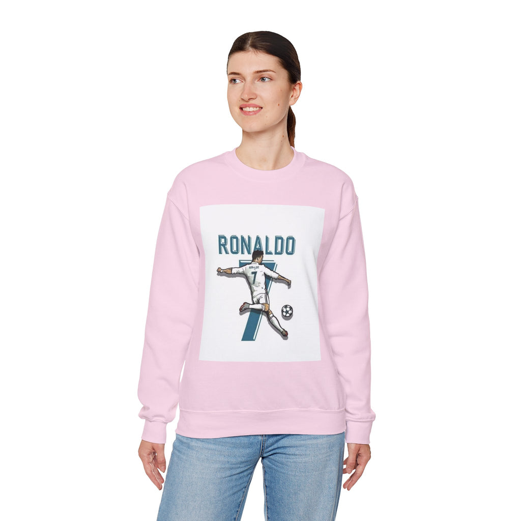 Soccer Player Number 7 Crewneck Sweatshirt — 'Ronaldo' Graphic