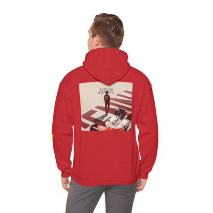 Ferrari Racing Hoodie – Prancing Horse & Ayrton Senna Retro F1 Graphic