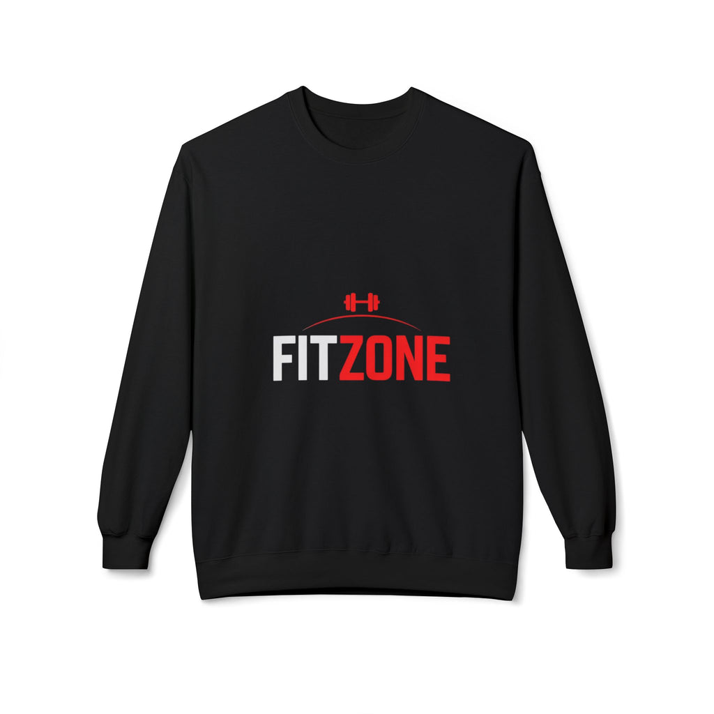 Fit Zone Motivational Crewneck Sweatshirt: Unisex Workout Apparel, Fitness Gift, Cozy Loungewear, Gym Essentials, Athleisure Fashion