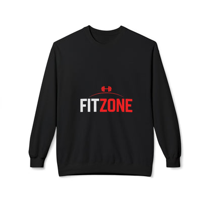 Fit Zone Motivational Crewneck Sweatshirt: Unisex Workout Apparel, Fitness Gift, Cozy Loungewear, Gym Essentials, Athleisure Fashion