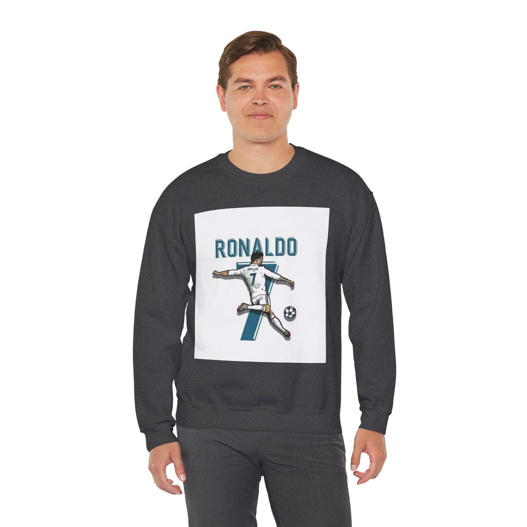 Soccer Player Number 7 Crewneck Sweatshirt — 'Ronaldo' Graphic