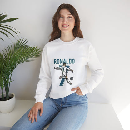 Soccer Player Number 7 Crewneck Sweatshirt — 'Ronaldo' Graphic