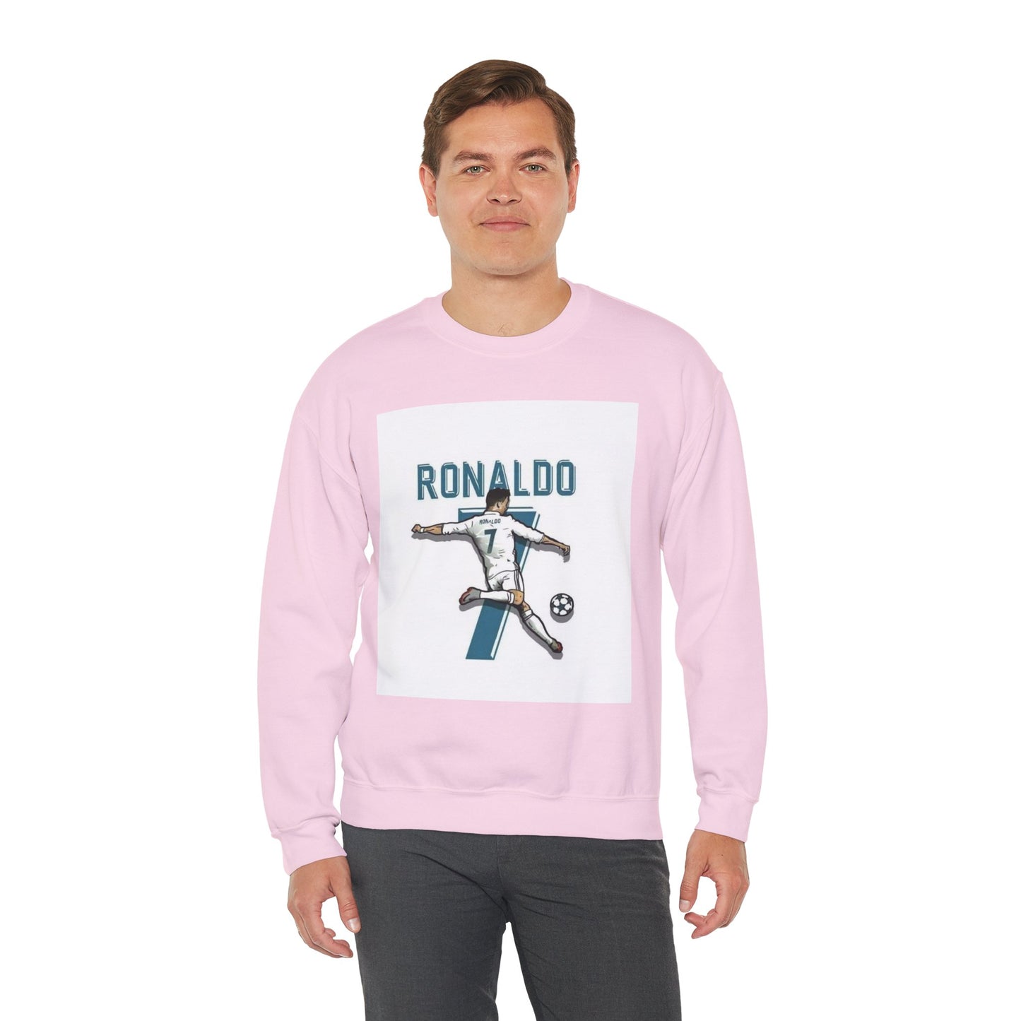 Soccer Player Number 7 Crewneck Sweatshirt — 'Ronaldo' Graphic