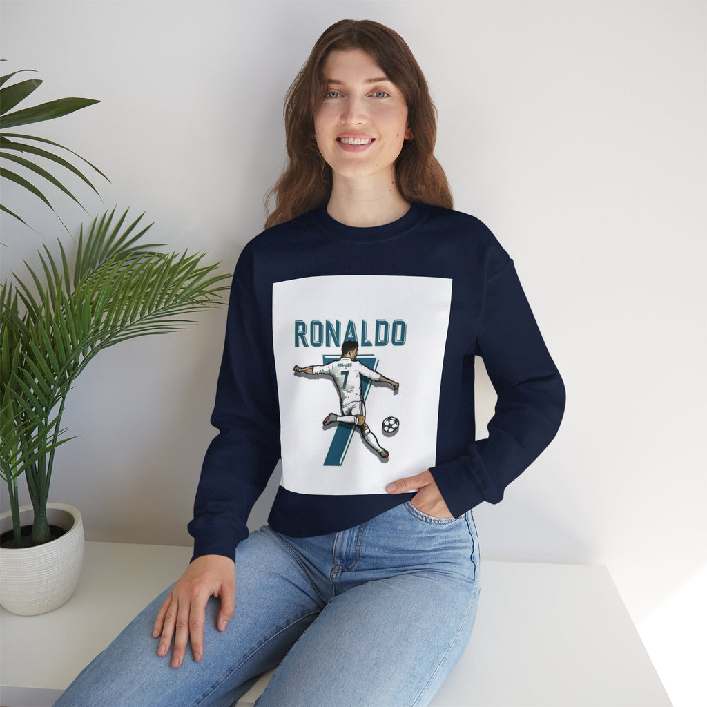 Soccer Player Number 7 Crewneck Sweatshirt — 'Ronaldo' Graphic