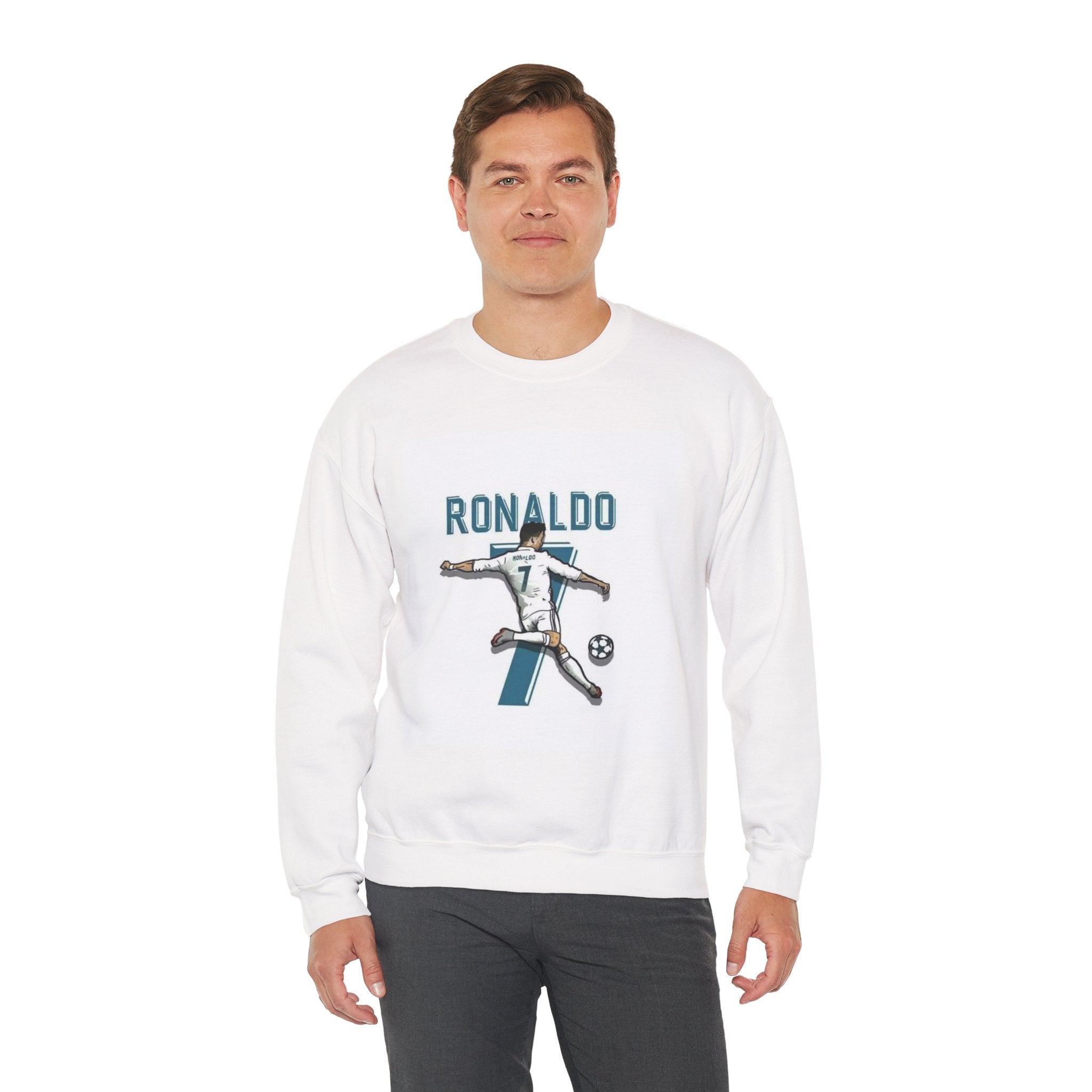 Soccer Player Number 7 Crewneck Sweatshirt — 'Ronaldo' Graphic
