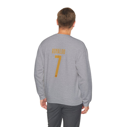 Soccer Player Number 7 Crewneck Sweatshirt — 'Ronaldo' Graphic