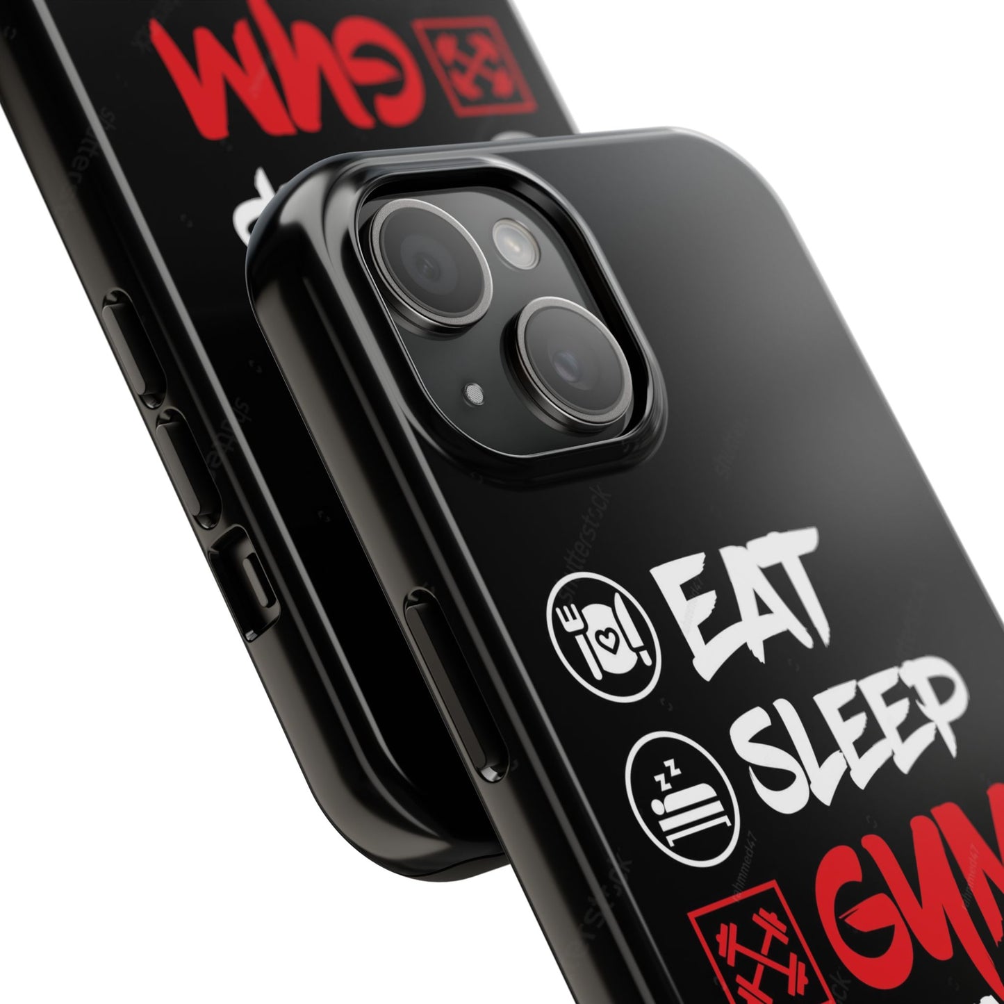 Durable Gym Phone Cases | Eat Sleep Gym Repeat Design, Sports Gift, Fitness Accessory, Workout Phone Cover, Gym Lover Phone Case