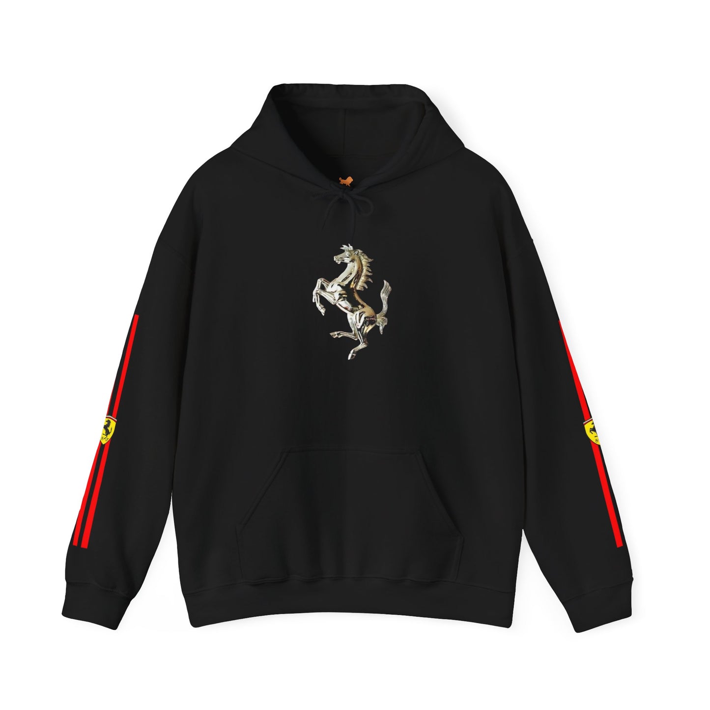 Ferrari Racing Hoodie – Prancing Horse & Ayrton Senna Retro F1 Graphic