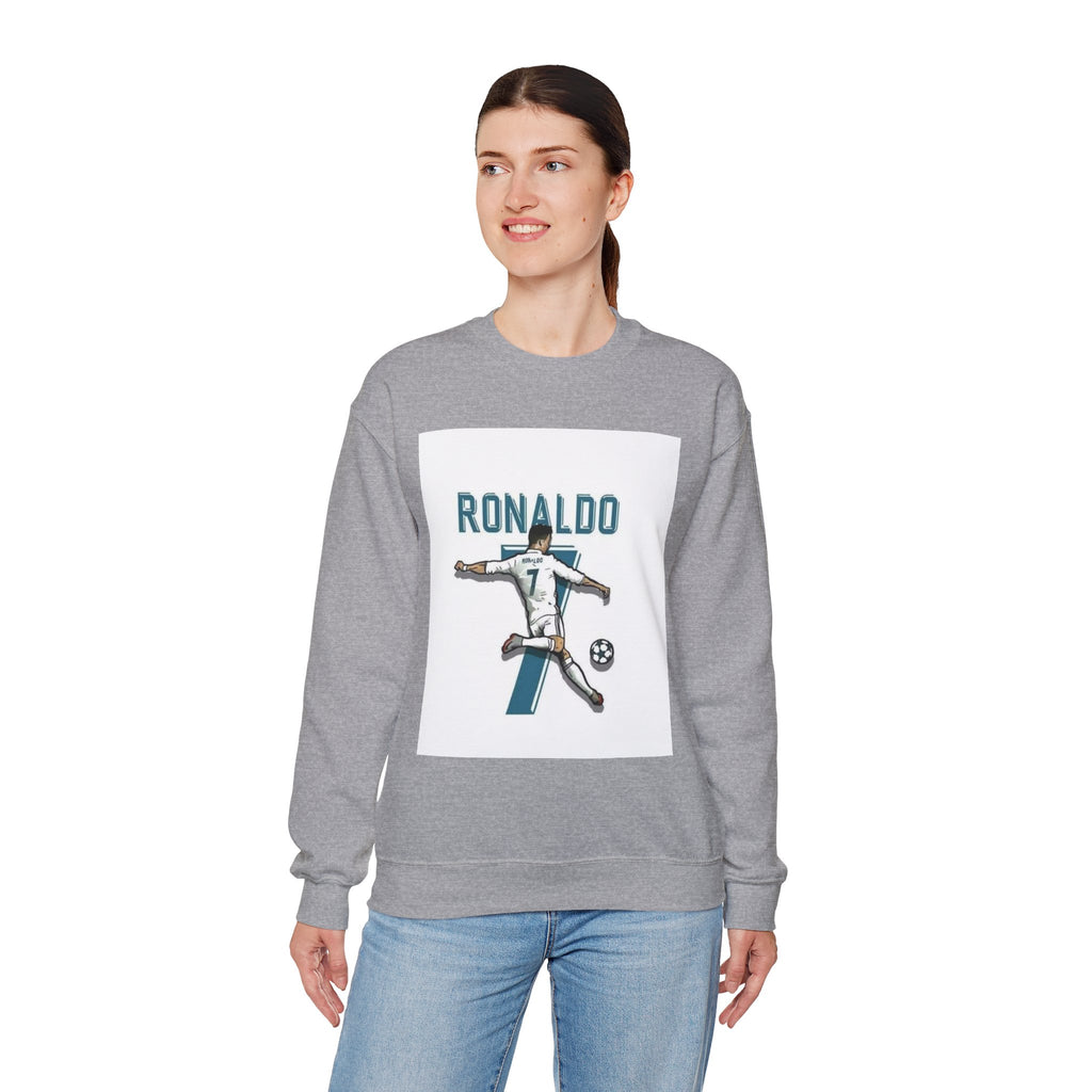 Soccer Player Number 7 Crewneck Sweatshirt — 'Ronaldo' Graphic