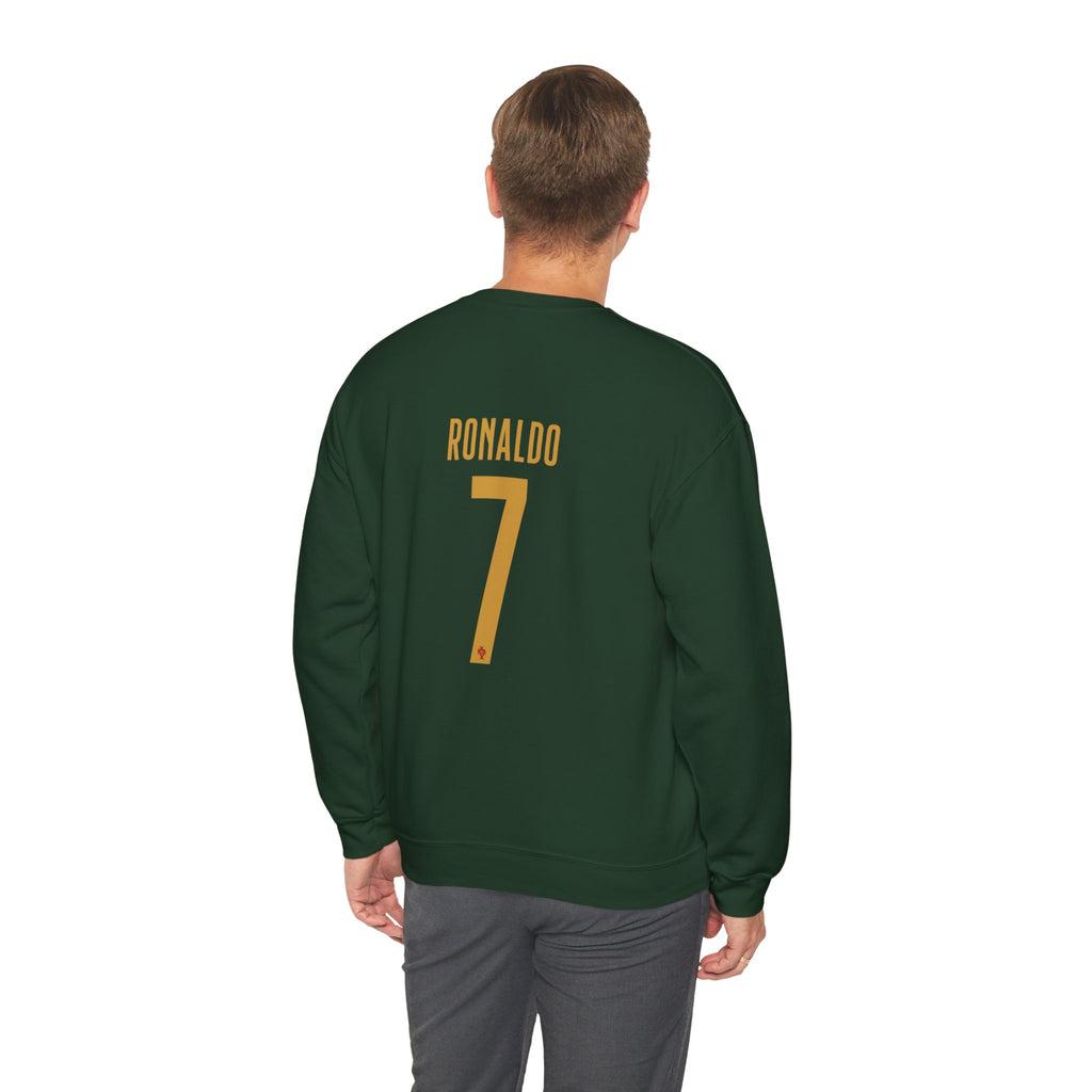 Soccer Player Number 7 Crewneck Sweatshirt — 'Ronaldo' Graphic