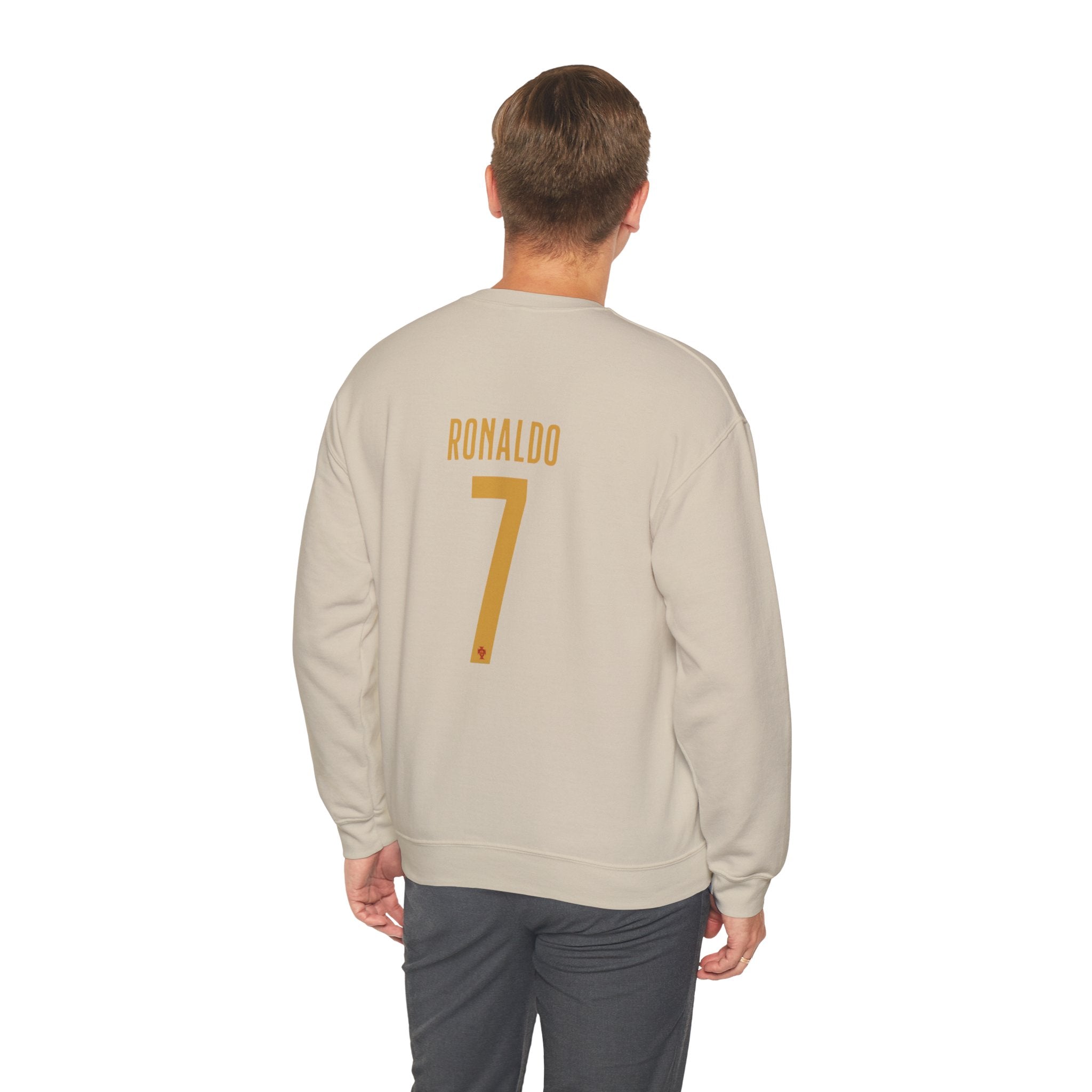 Soccer Player Number 7 Crewneck Sweatshirt — 'Ronaldo' Graphic