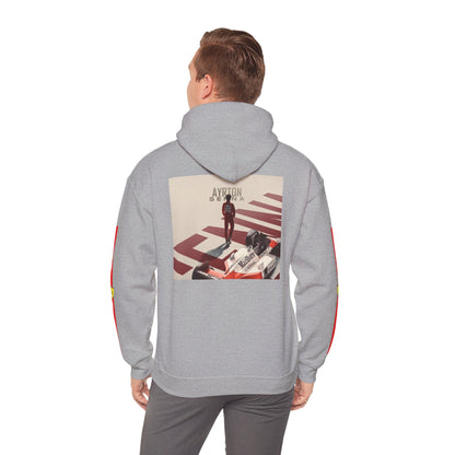 Ferrari Racing Hoodie – Prancing Horse & Ayrton Senna Retro F1 Graphic