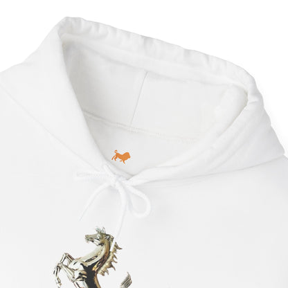 Ferrari Racing Hoodie – Prancing Horse & Ayrton Senna Retro F1 Graphic