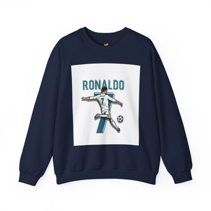 Soccer Player Number 7 Crewneck Sweatshirt — 'Ronaldo' Graphic