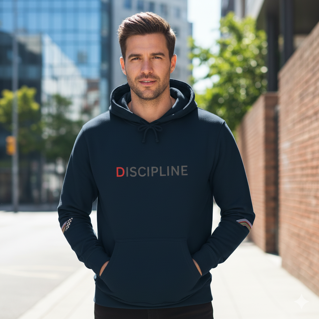 Discipline Hoodie — Minimal Ferrari-Inspired Racing Pullover