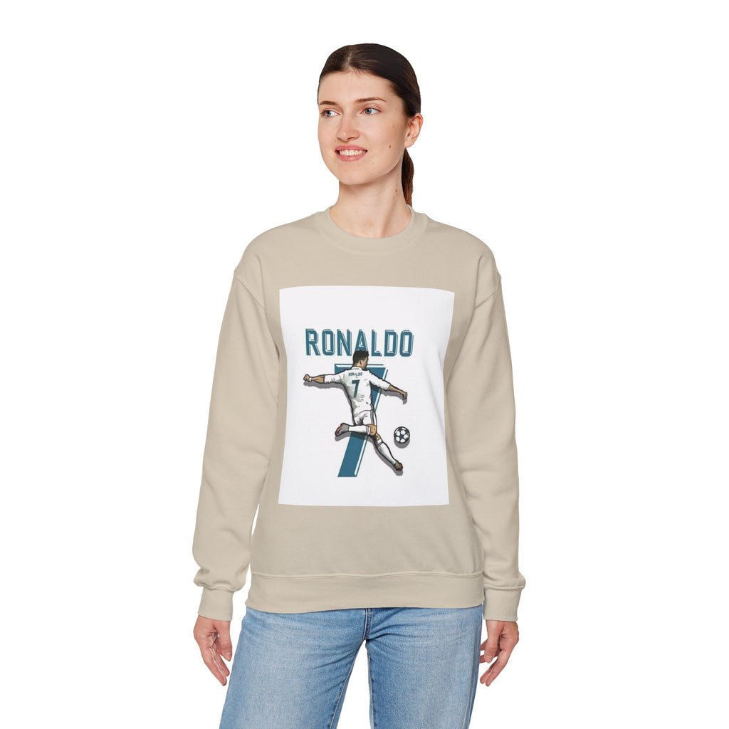 Soccer Player Number 7 Crewneck Sweatshirt — 'Ronaldo' Graphic