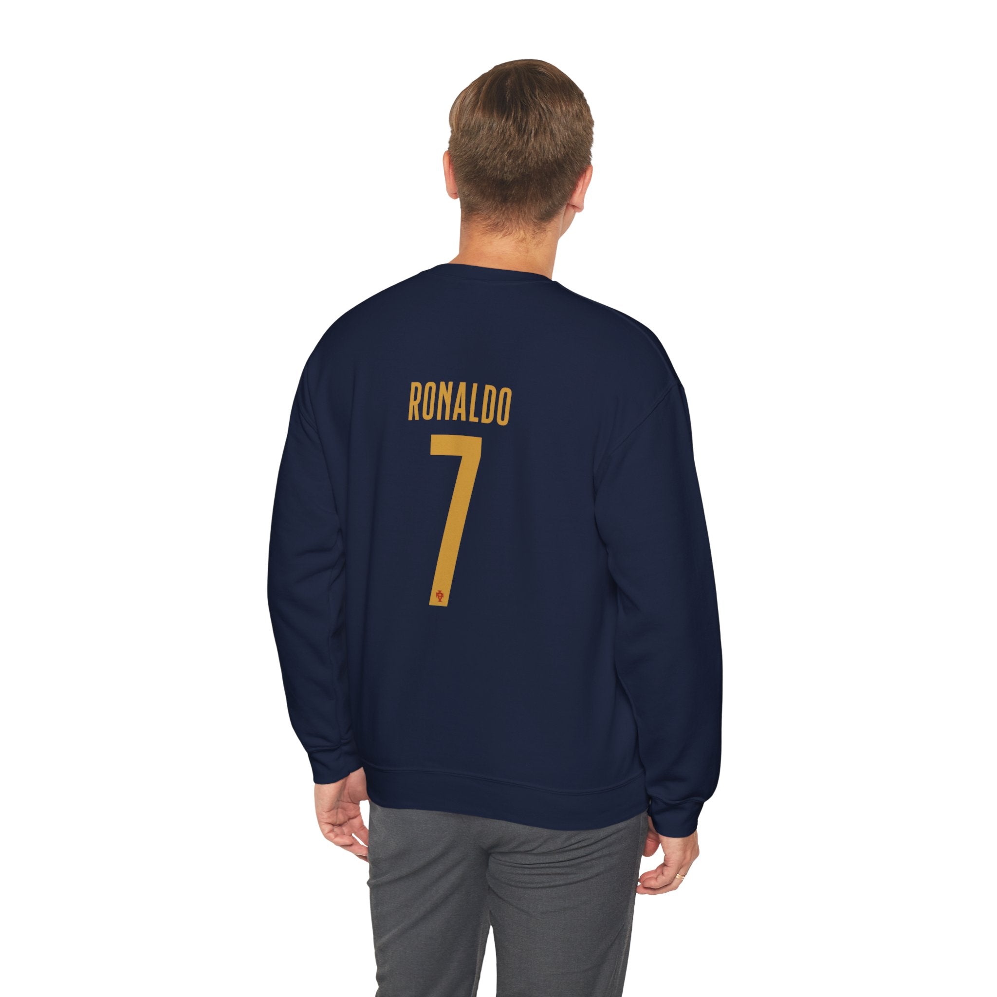Soccer Player Number 7 Crewneck Sweatshirt — 'Ronaldo' Graphic