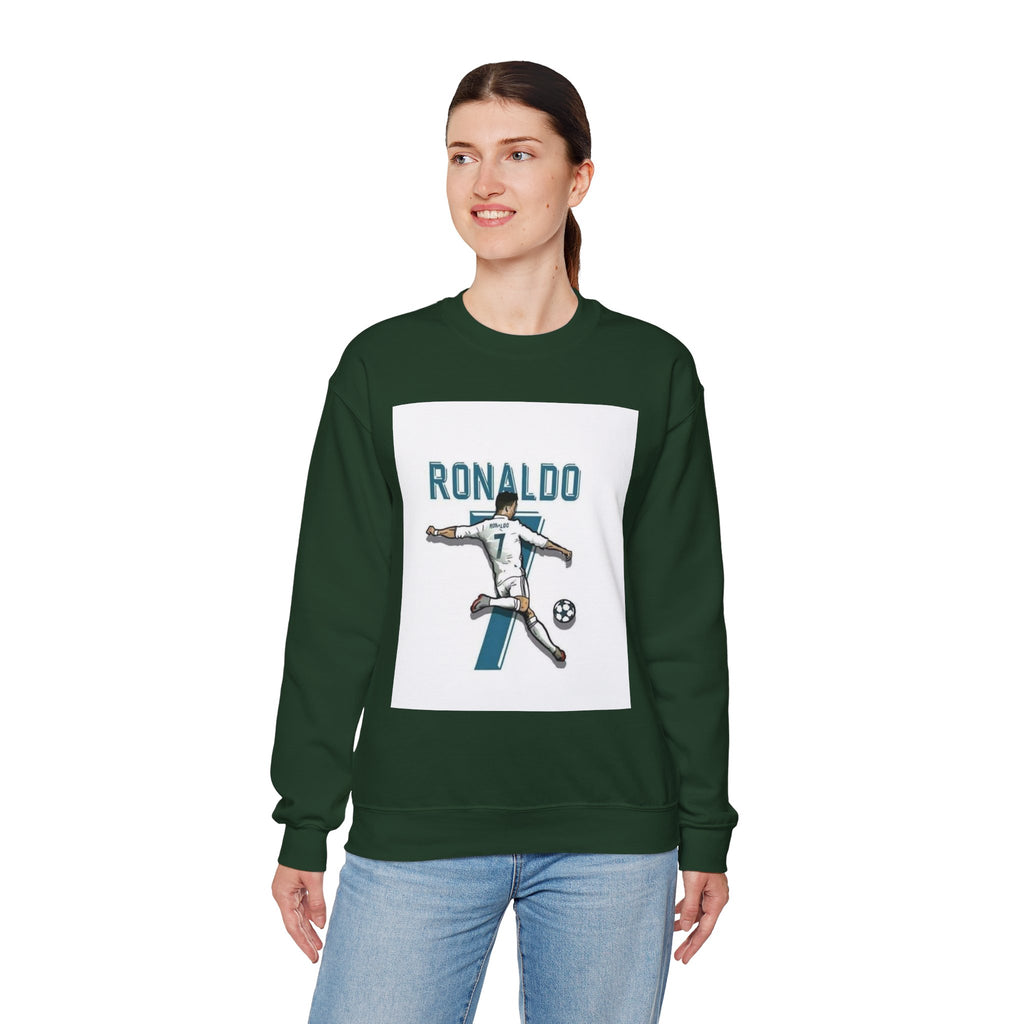 Soccer Player Number 7 Crewneck Sweatshirt — 'Ronaldo' Graphic