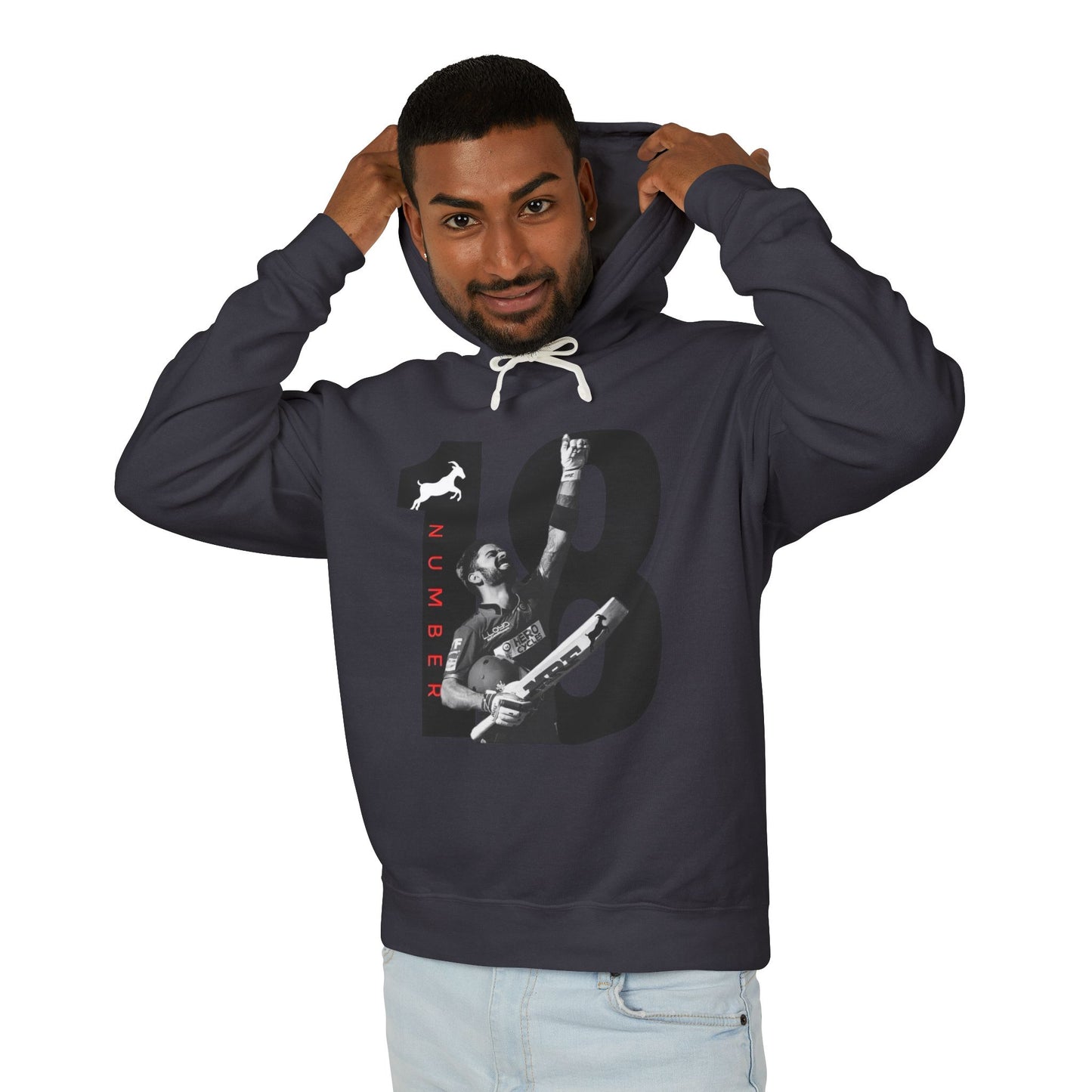Cricket Legend Virat Kohli 18 Graphic Hoodie