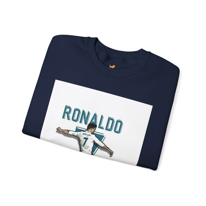 Soccer Player Number 7 Crewneck Sweatshirt — 'Ronaldo' Graphic