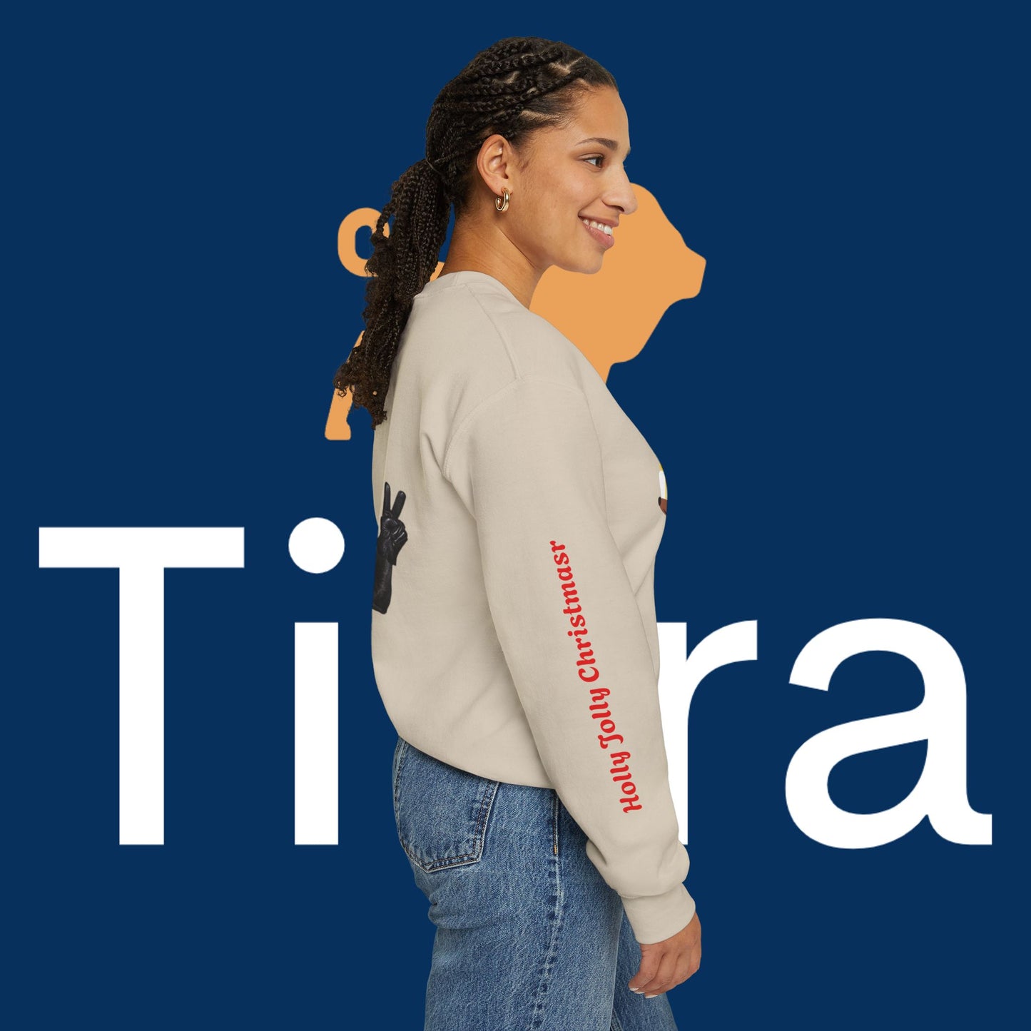 Christmas Dog Lover Crewneck Sweatshirt - Jingle & Joy Design