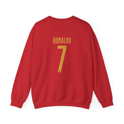 Soccer Player Number 7 Crewneck Sweatshirt — 'Ronaldo' Graphic
