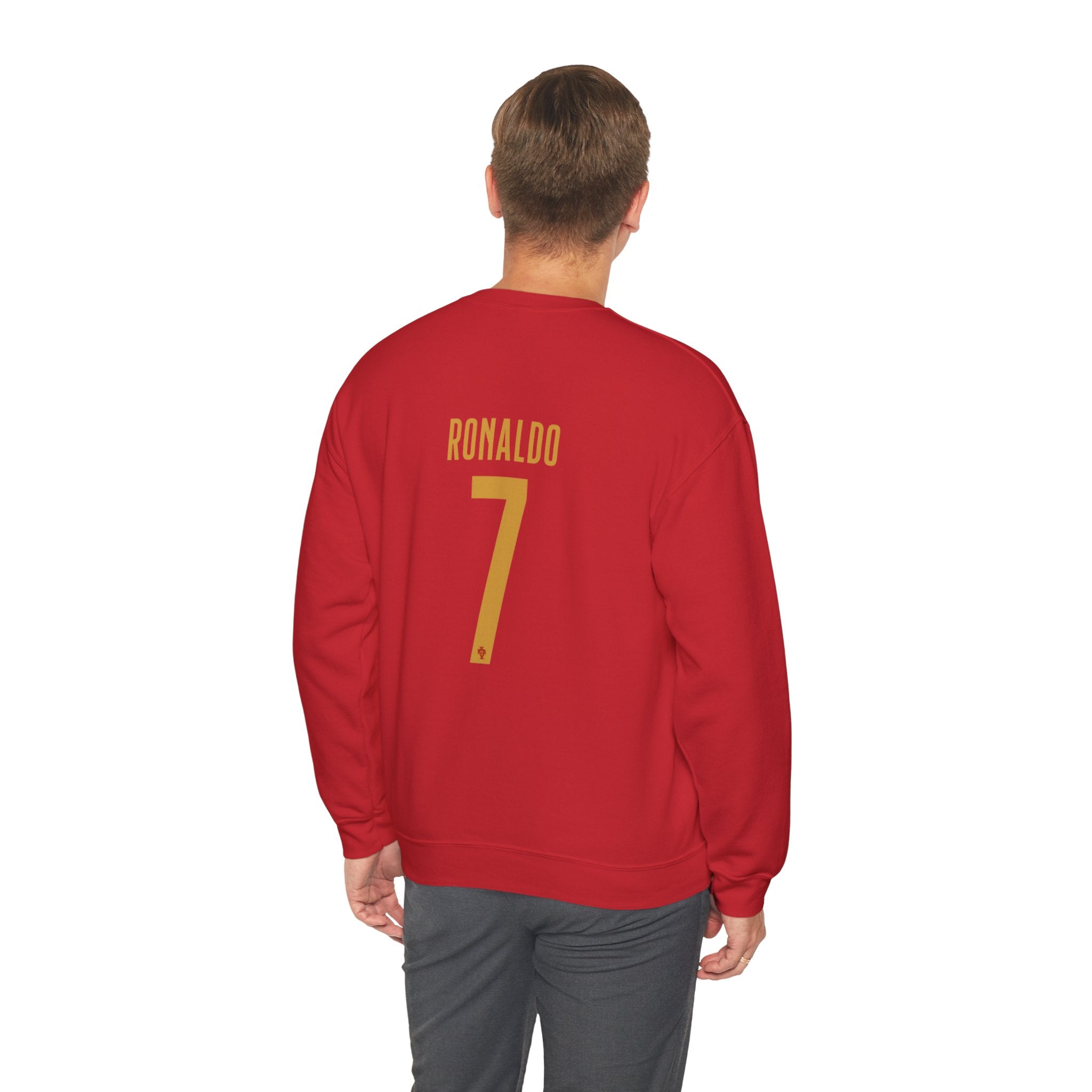 Soccer Player Number 7 Crewneck Sweatshirt — 'Ronaldo' Graphic