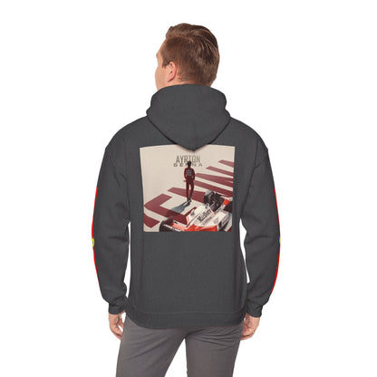 Ferrari Racing Hoodie – Prancing Horse & Ayrton Senna Retro F1 Graphic