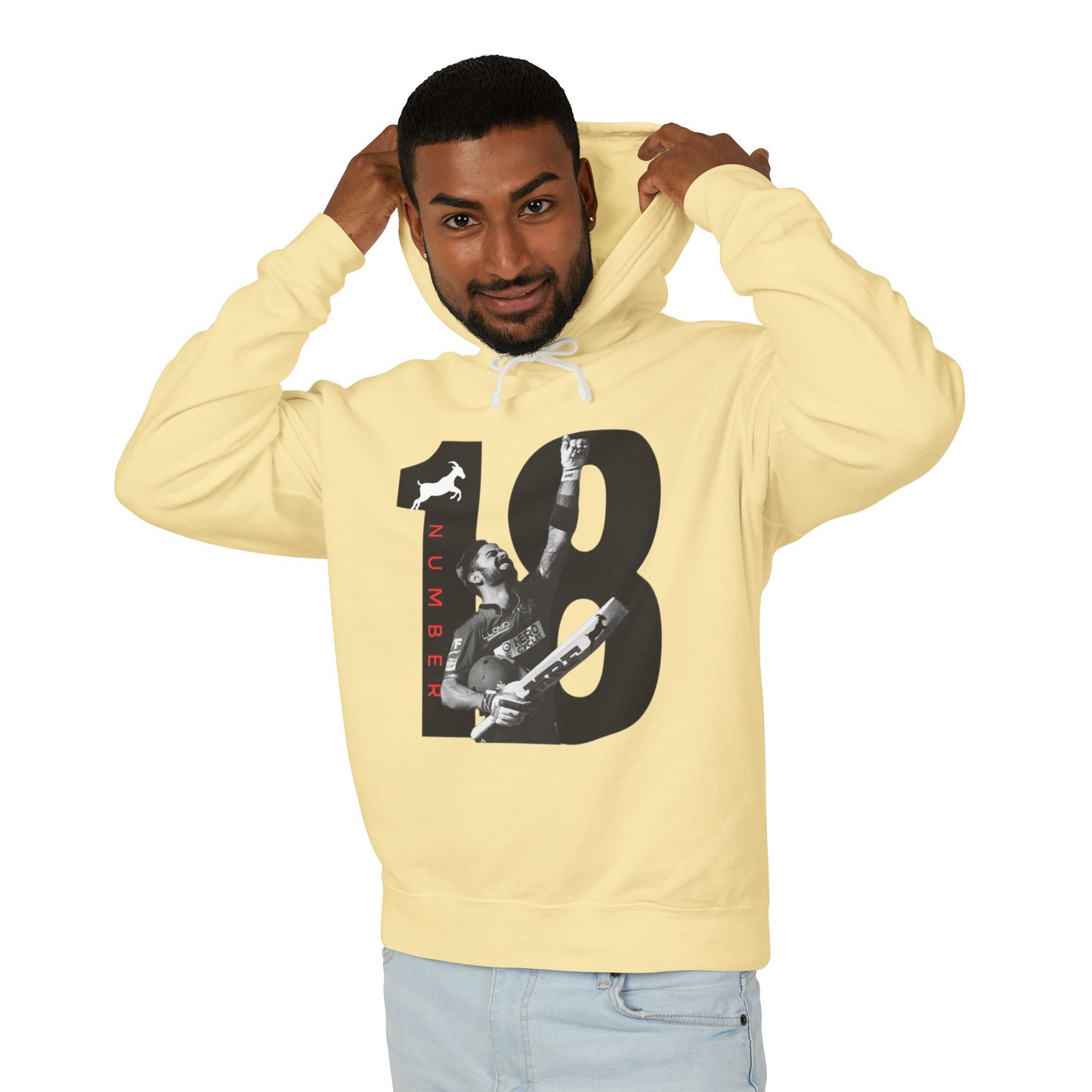 Cricket Legend Virat Kohli 18 Graphic Hoodie