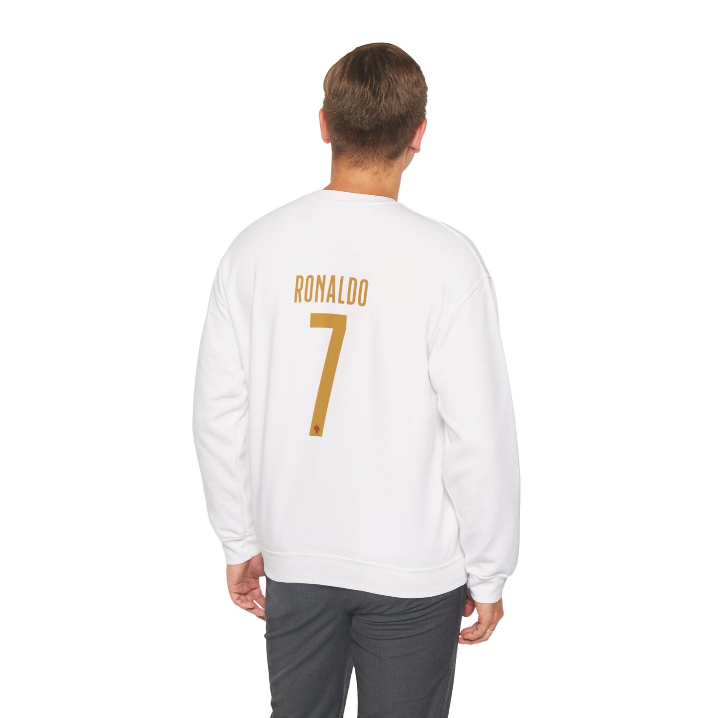 Soccer Player Number 7 Crewneck Sweatshirt — 'Ronaldo' Graphic