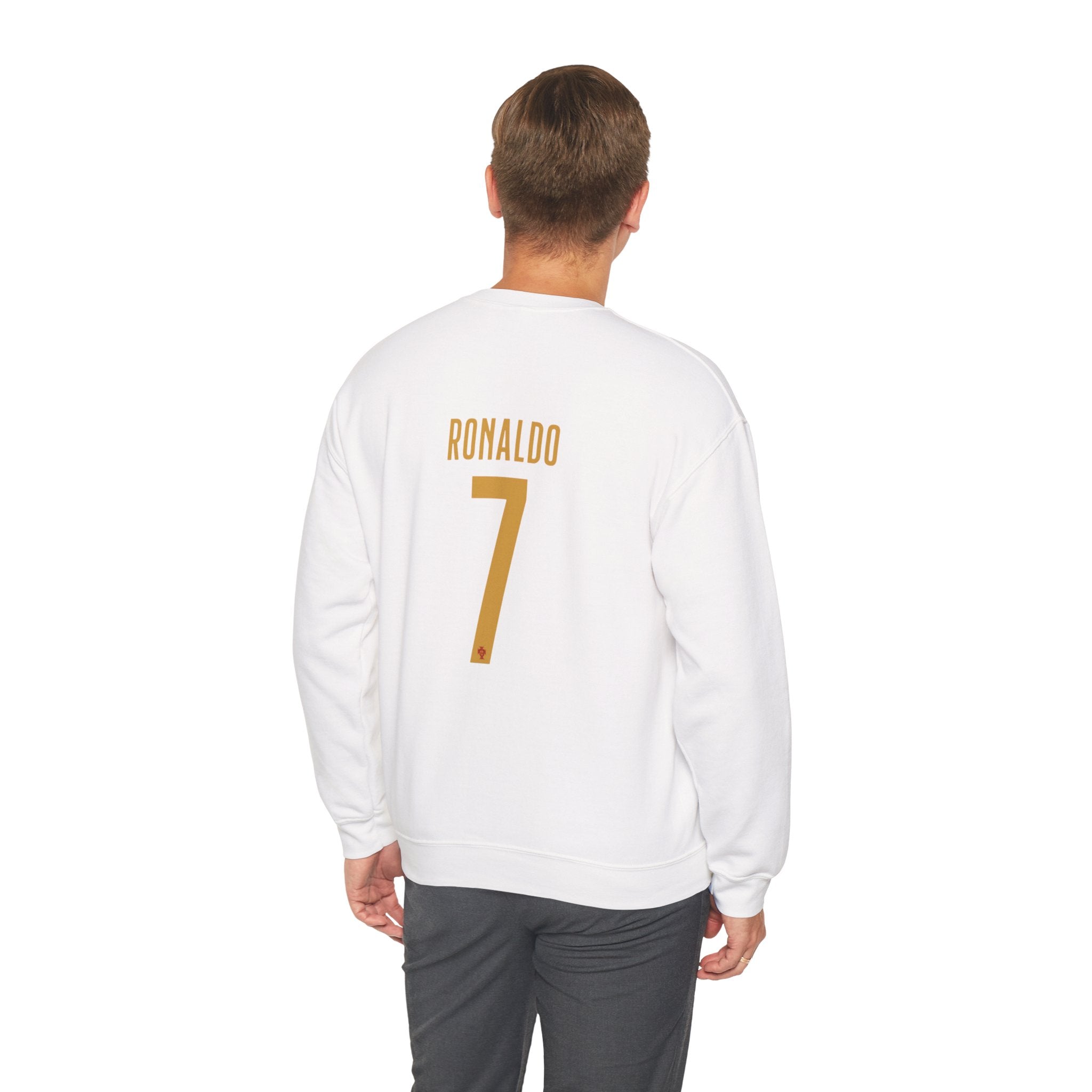 Soccer Player Number 7 Crewneck Sweatshirt — 'Ronaldo' Graphic