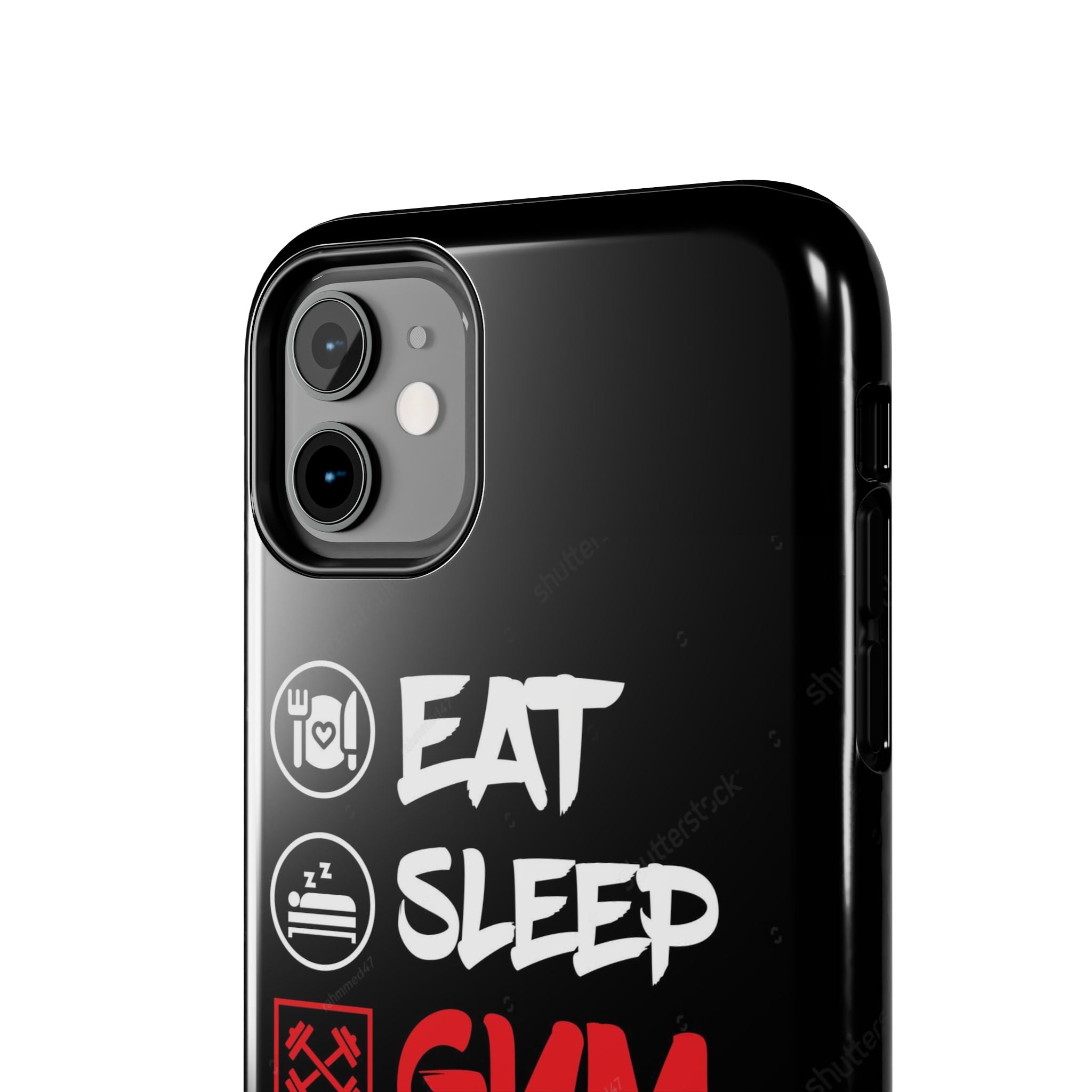 Durable Gym Phone Cases | Eat Sleep Gym Repeat Design, Sports Gift, Fitness Accessory, Workout Phone Cover, Gym Lover Phone Case