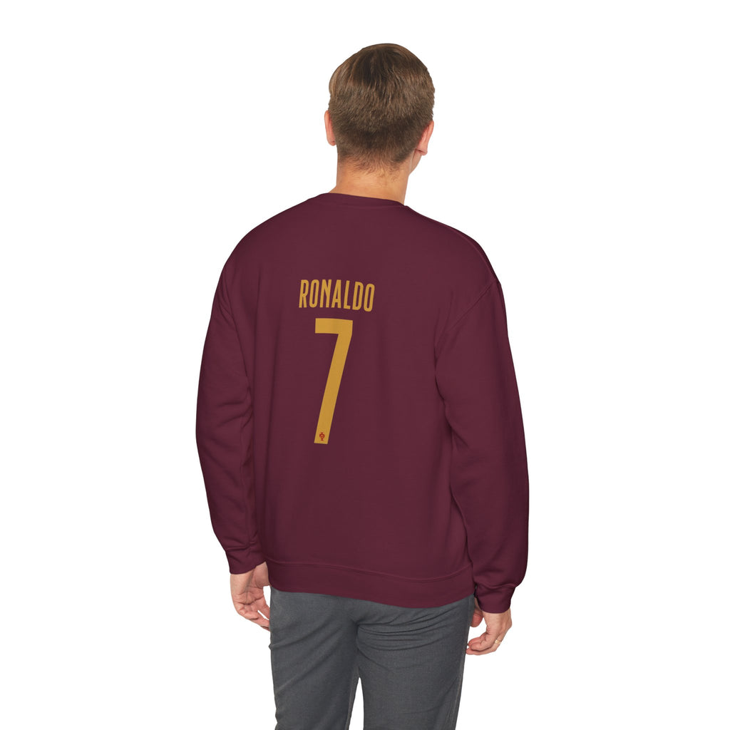 Soccer Player Number 7 Crewneck Sweatshirt — 'Ronaldo' Graphic